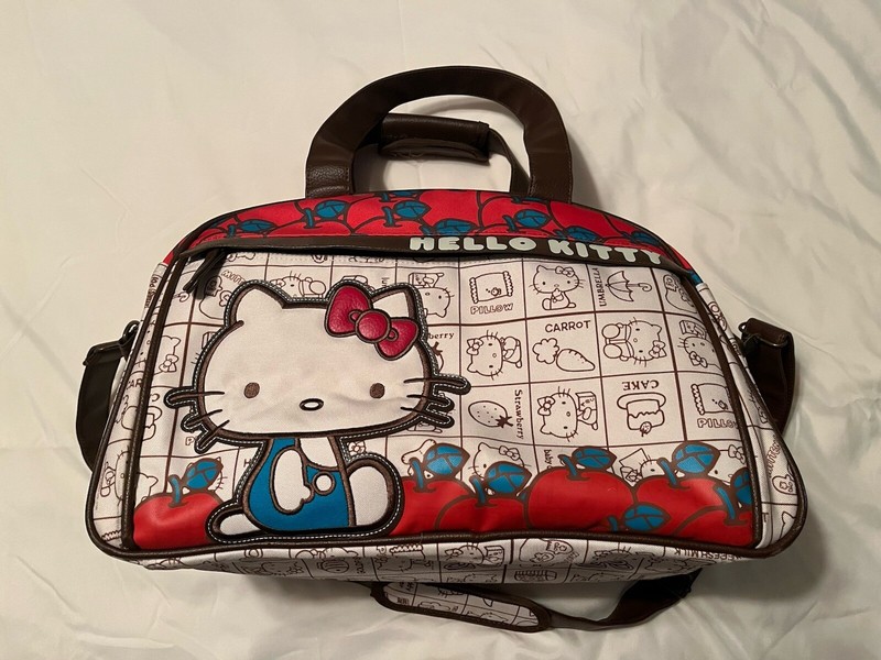 Hello Kitty Loungefly Duffle Bag Weekender Carry-On Luggage