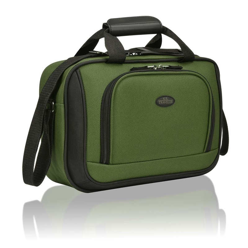 U.S. Traveler Rio 2-Pc Expandable Softside 20" Carry Luggage Set - Evergreen gallery