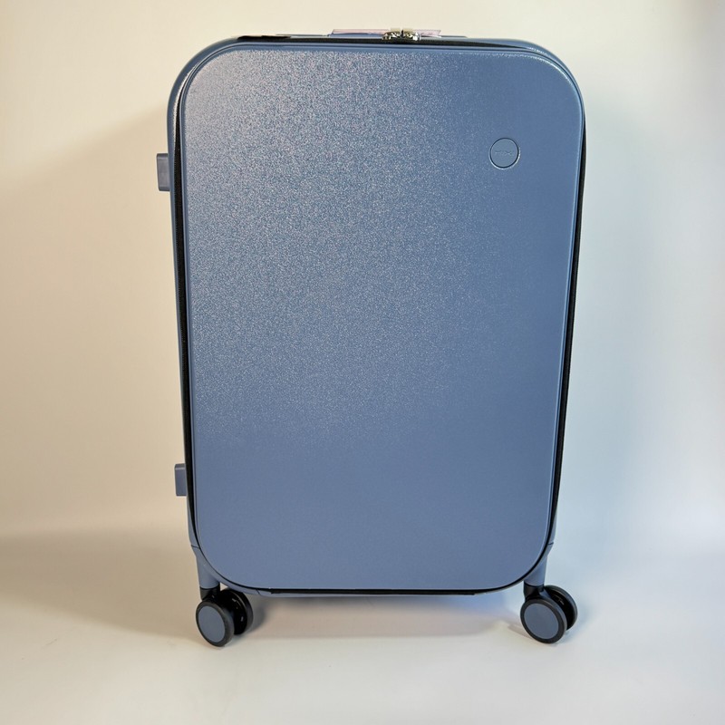 Mixi Design Aluminum Frame Suitcase Checked Luggage 24" - Sapphire Blue gallery