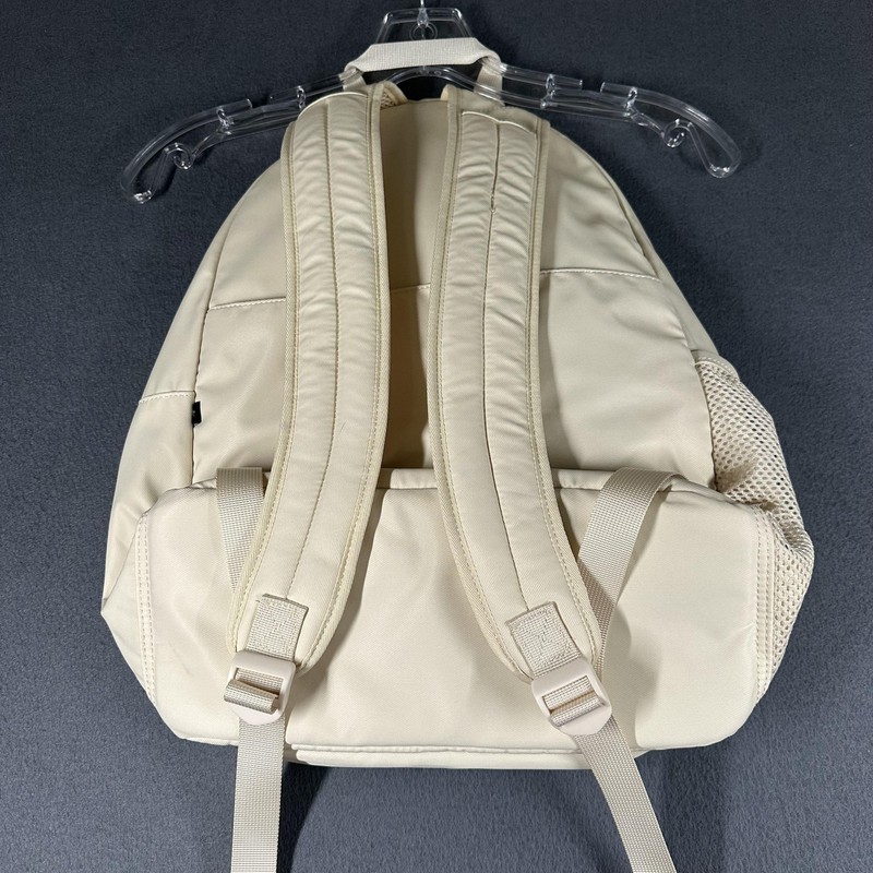 Fabletics Beige 18" Floral Backpack Womens OS Travel Daypack Water Bottle Bag gallery