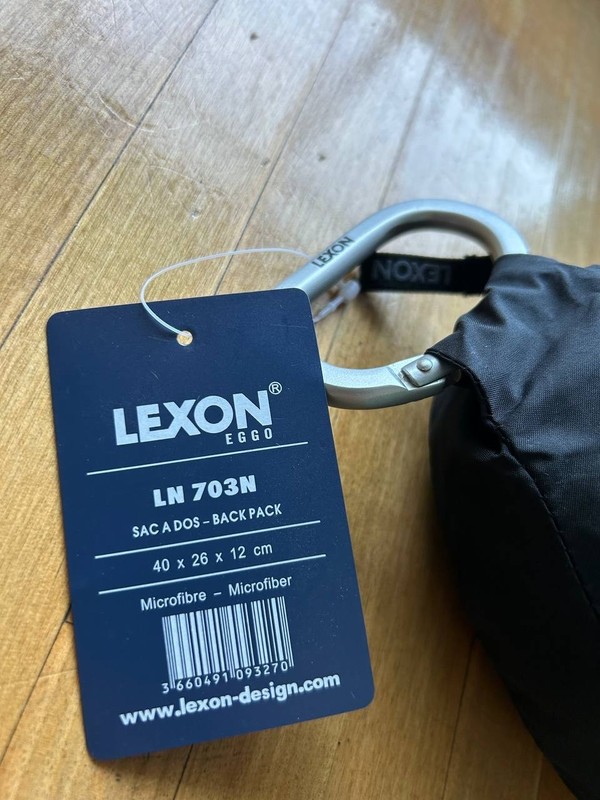 Lexon EGGO Backpack Microfiber Zippered Case LN 703N 16 x 10 x 5 in. gallery