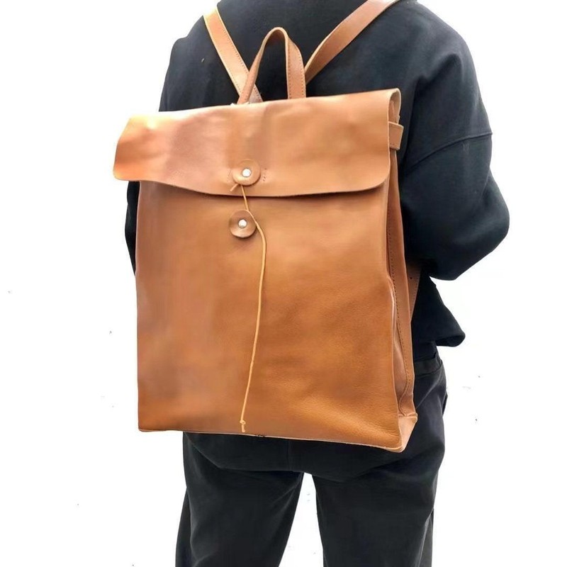 Large backpack Lightweight safe backpack, Women’s leather backpack, Men travel b