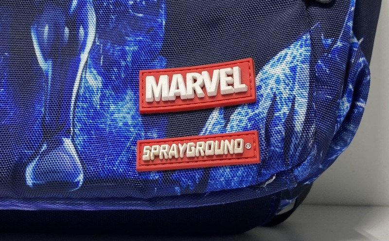 Sprayground Blue Polyester Backpack Limited Edition Black Panther Marvel gallery