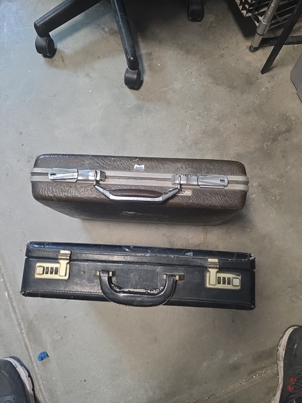 Retro Suitcases Used Fair Condition 2pcs