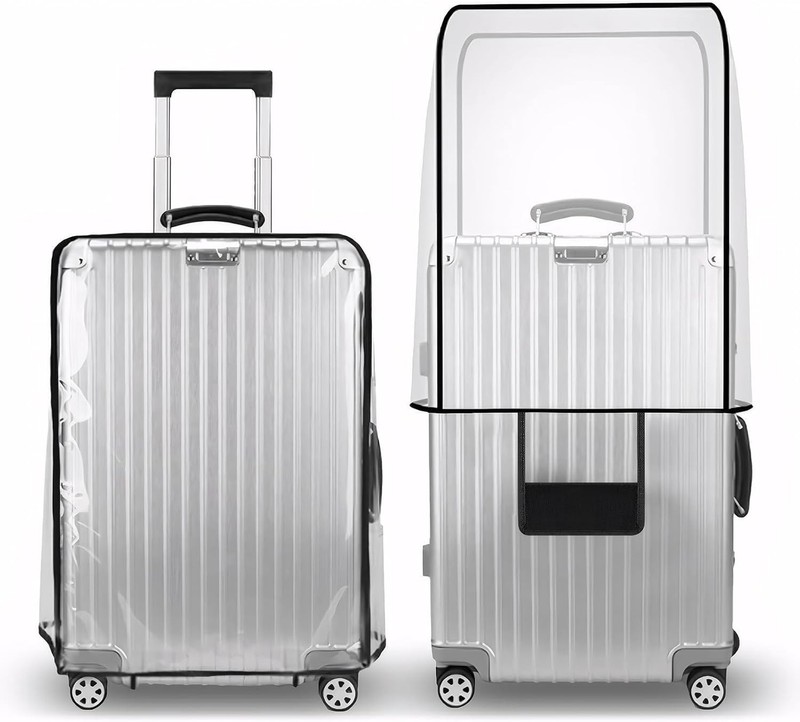 20″ Clear PVC Suitcase Cover Protector Waterproof Dustproof Luggage