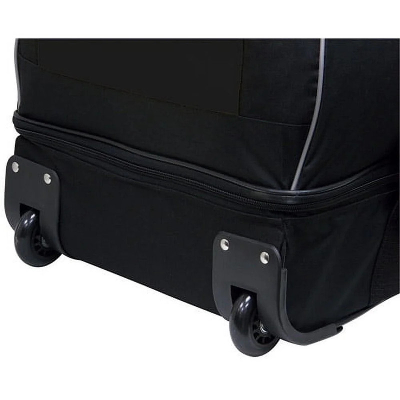 Large 36" Drop-Bottom Rolling Duffel with Telescopic Handle - Black, Best Price gallery