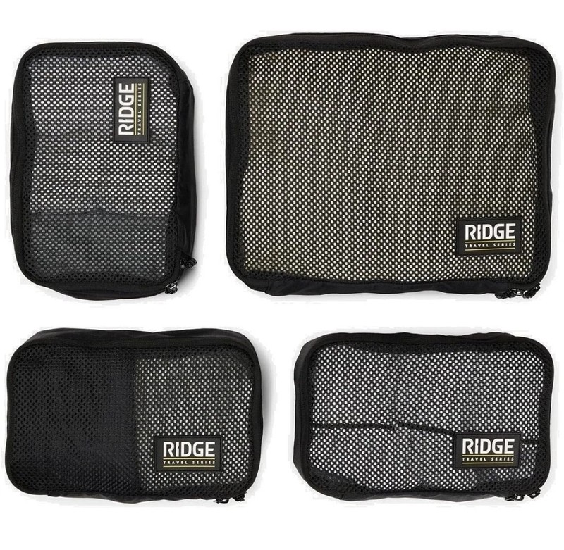 The RIDGE Packing Cubes 4 PCS – Black