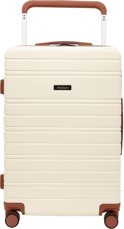 2PC or 20″ Navigate Luggage Set, Ivory, 20″ Carry-On
