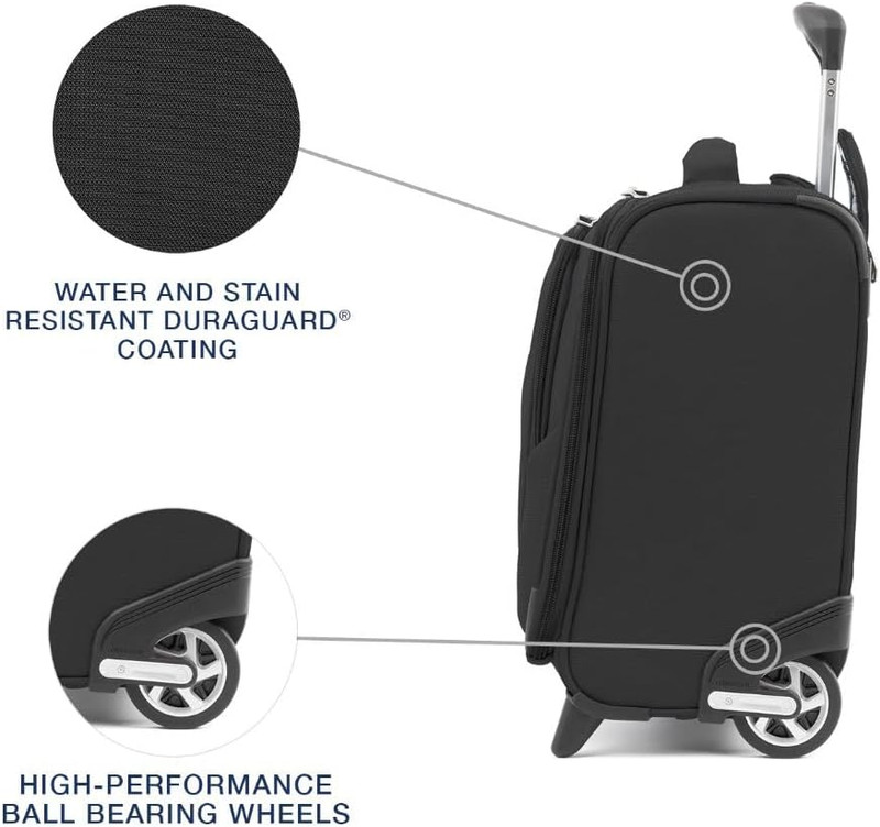 Maxlite 5 Softside Lightweight Rolling Underseat Tote Upright 2 Wheel Bag, Men a gallery