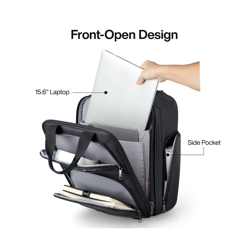 Hanke Softside Expandable Underseat Carry On Bags for Airplanes,Travel Luggag... gallery