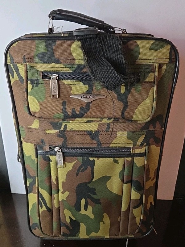 Camo Luggage Wheeled Camouflage , Pull Out Handle , Brand Parisun