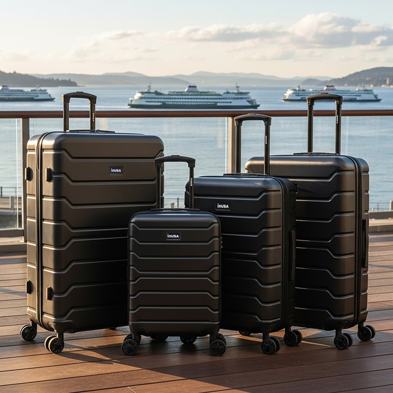 InUSA Trend Hard Shell Luggage Set Spinner Wheels Travel Suitcase 20 24 28 32