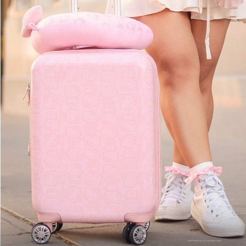 Hello Kitty Pose All Over 22" Hard-Sided Luggage Pink gallery
