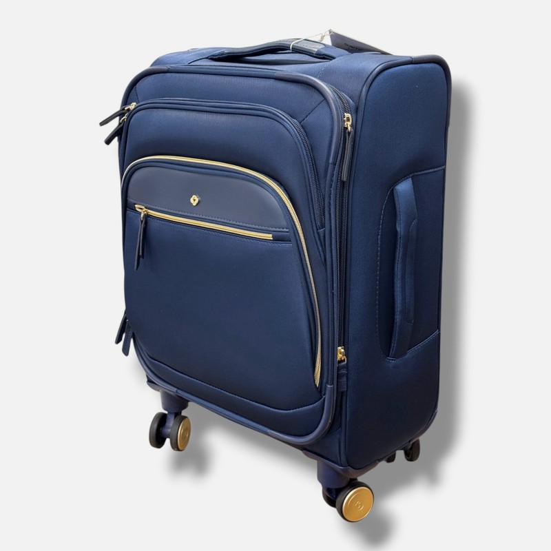 Samsonite Blue Mobile Solutions Expandable Luggage Carry-on Spinner Suitcase 19" gallery