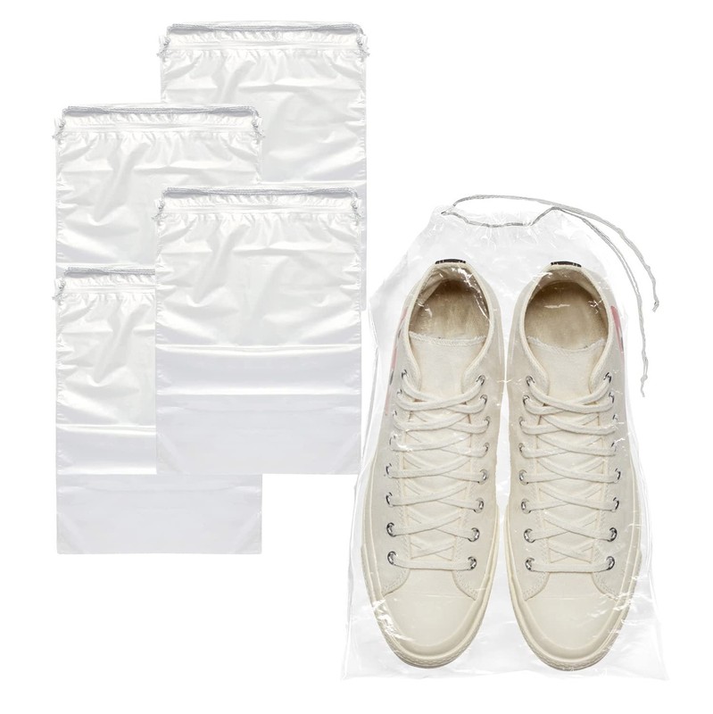 Clear Drawstring Bag, 12 x 16 Inches. 1000 Pack 2 Mil