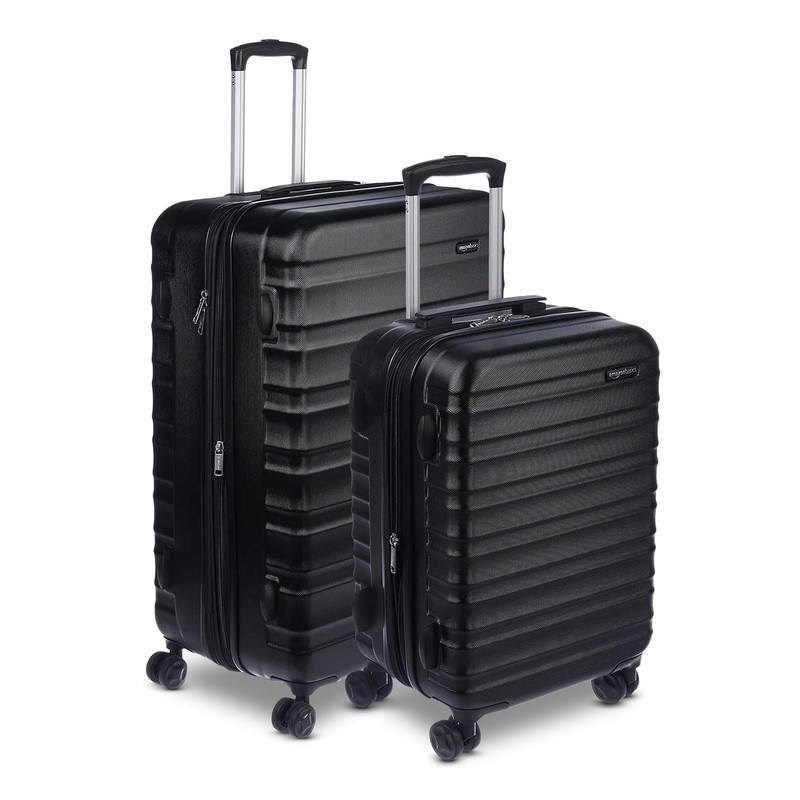 Amazon Basics 2-Piece Set (21″, 30″), Hardshell Suitcases With Wheels,