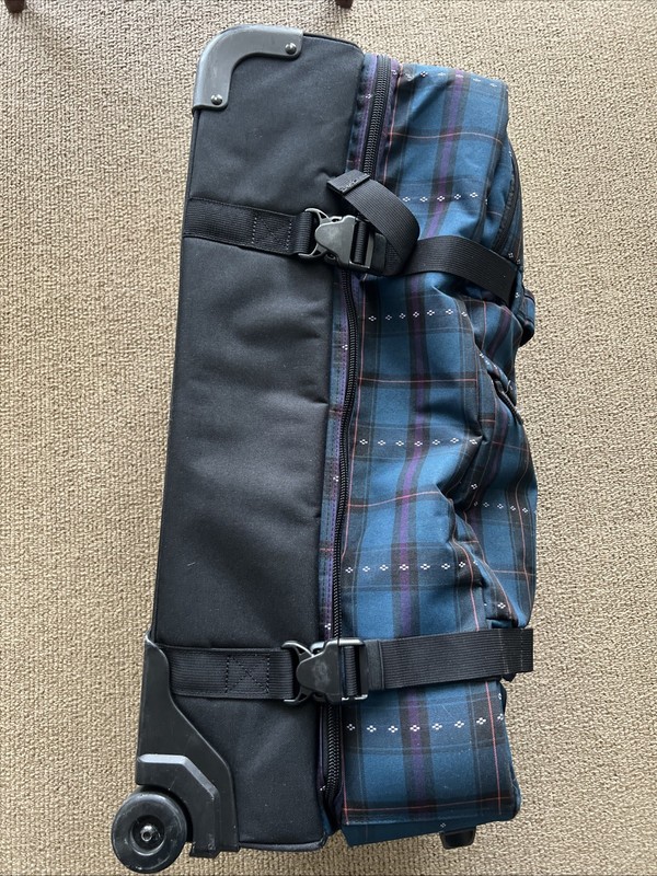 Dakine Split Roller 65L Rolling Duffle Rare Designer Plaid Print Season W16 gallery