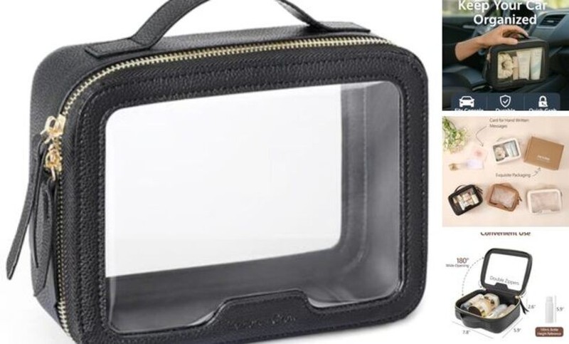 Clear Makeup Bag - TSA Structured Stylist (Medium - Hard Frame) 1 Medium Black gallery