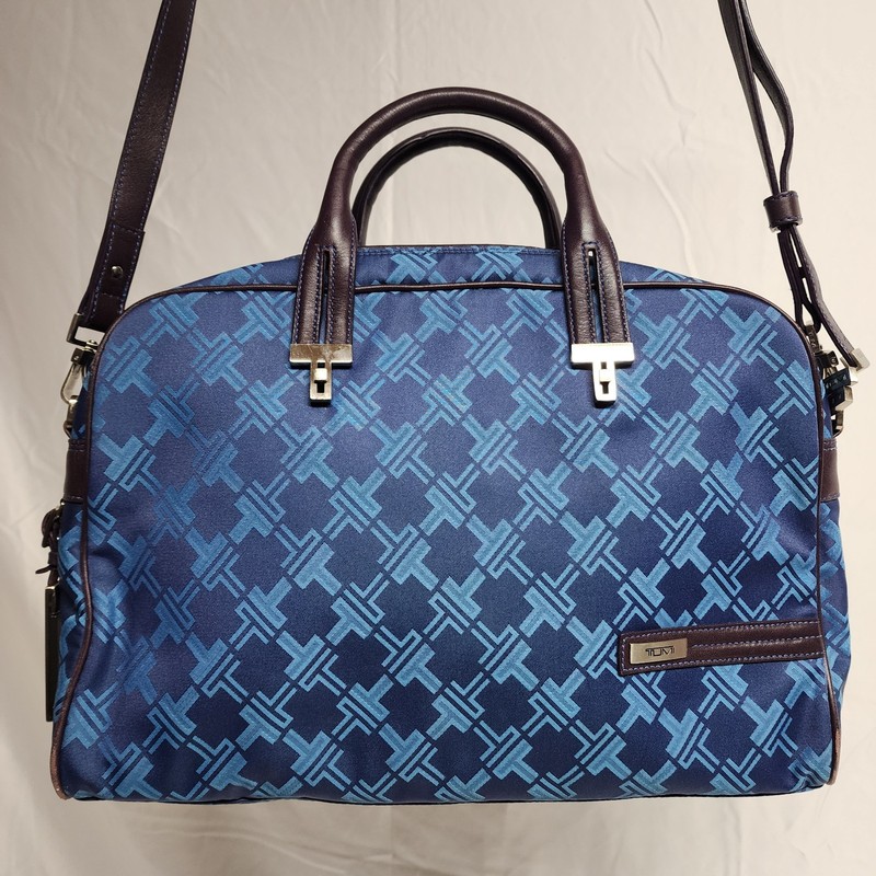 TUMI Signature Collection T-Monogram Briefcase With Original Shoulder Strap