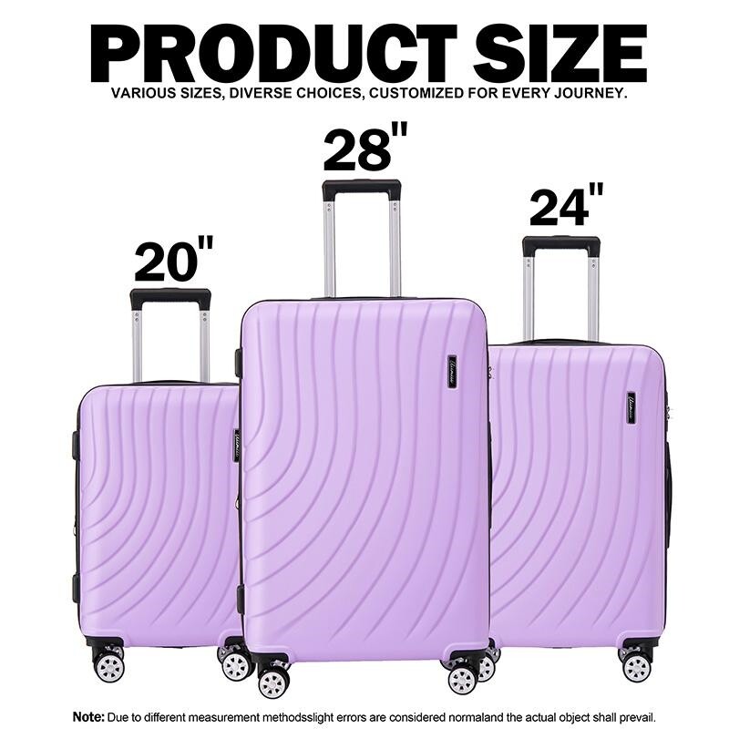 Luggage Sets 3 Piece Expandable Suitcase TSA Lock Double Spinner Wheels HardSide gallery