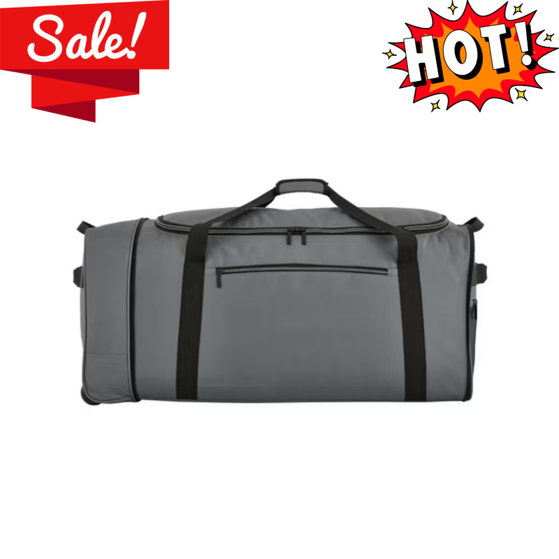 Protégé Navigation 36″ Jumbo Tri-Fold Collapsible Rolling Locker Duffel Gray