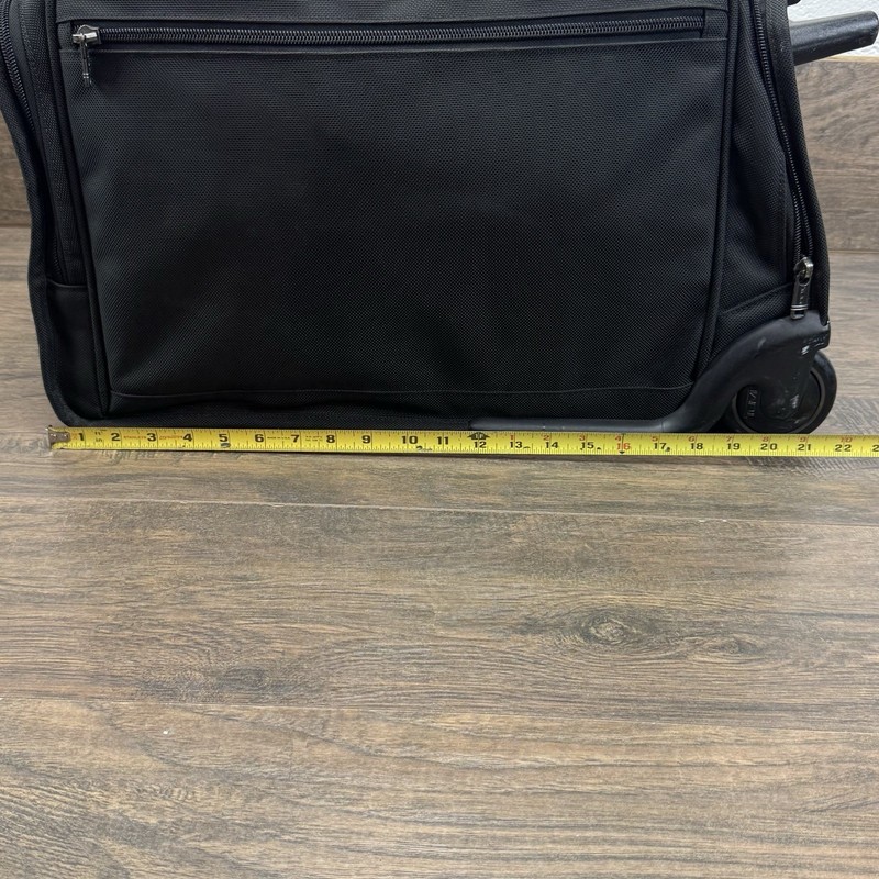 Tumi Duffle Alpha Compact 2-Wheel Black Weekender Carry On Bag 22040D4-READ gallery