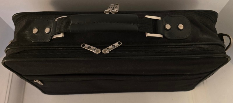 SAMSONITE EXPANDABLE BRIEFCASE COMPUTER BAG BLACK MULTI COMPARTMENTS ZIPPED gallery