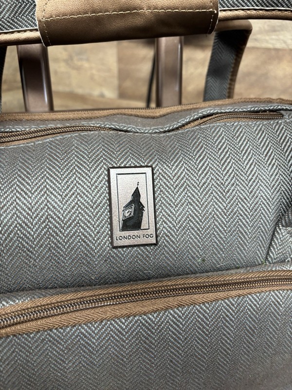 London Fog 15" gray Rolling Soft Shell Carry On Under Seat Luggage gallery