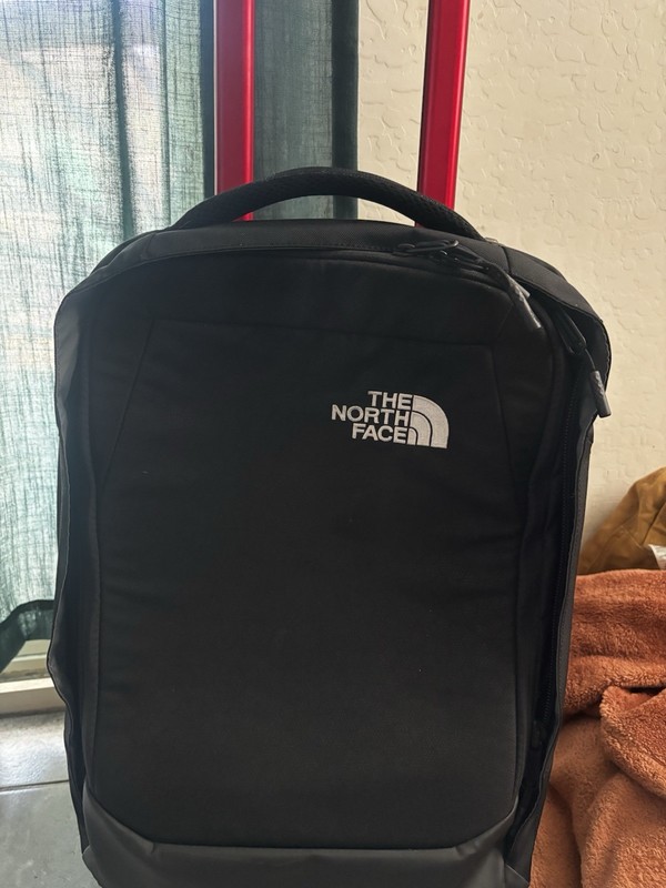 THE NORTH FACE Overhead Travel Carryon 19” Rolling – Accona 19 – Black Red