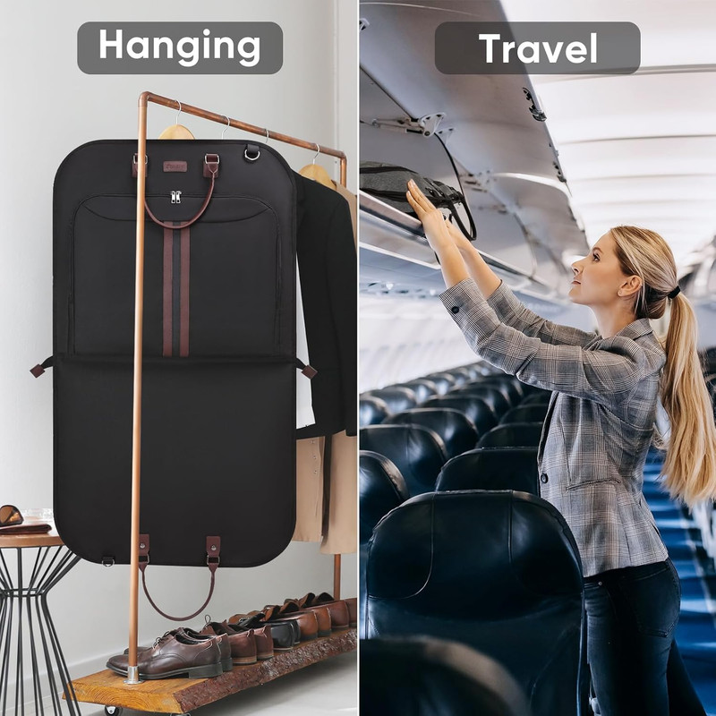 Travel Garment Bag Travel Suit Bag for Men 42'' Waterproof Carry on Garment Bag gallery