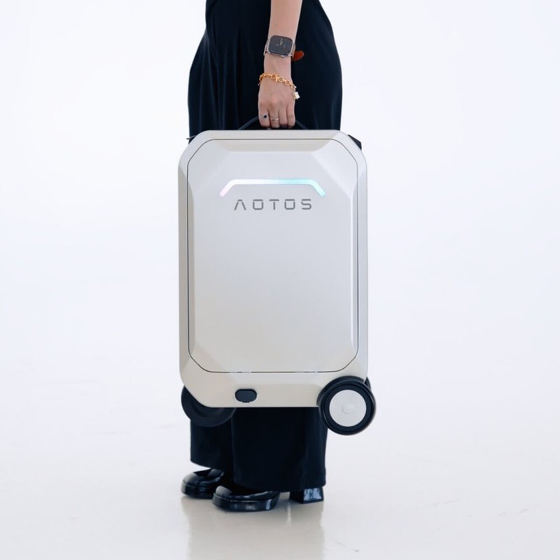 20'' 31L Smart Rideable Suitcase Electric Luggage Scooter For Travel Silver gallery