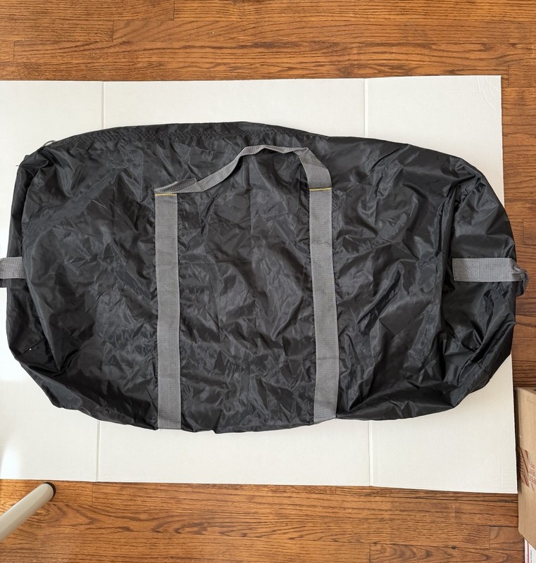 Outdoor Products 36” XL Black Nylon Duffle Bag Adjustable Straps Lightweight gallery