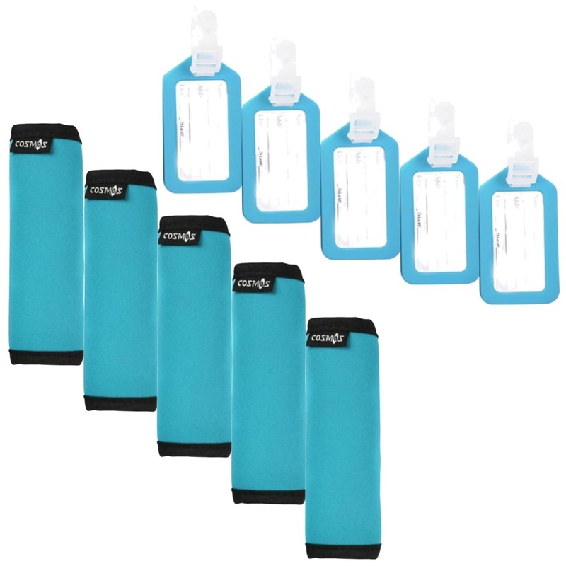 Neoprene Grip Wraps + Luggage Tags + Add-a-Bag Strap Set