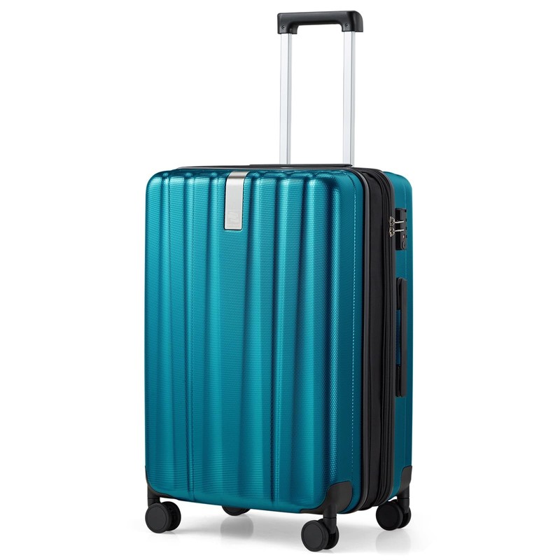 24 Inch Expandable Checked Luggage Lightweight PC Hard Case Luggage Suitcases…