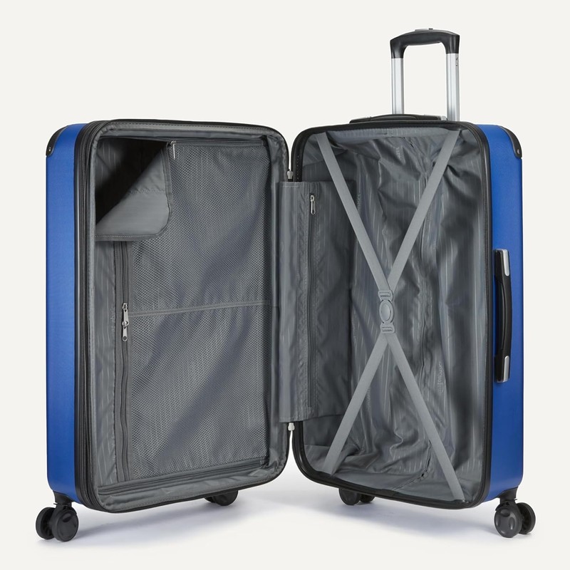 Amazon Basics 3-Piece Luggage Set, Carry-On Luggage (22 15 10), Navy Blue gallery