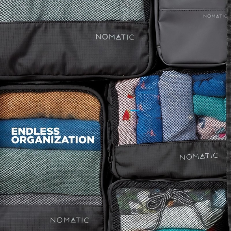 Small Compression Packing Cube Travel Luggage Organizer Carry On Suitcase Black gallery