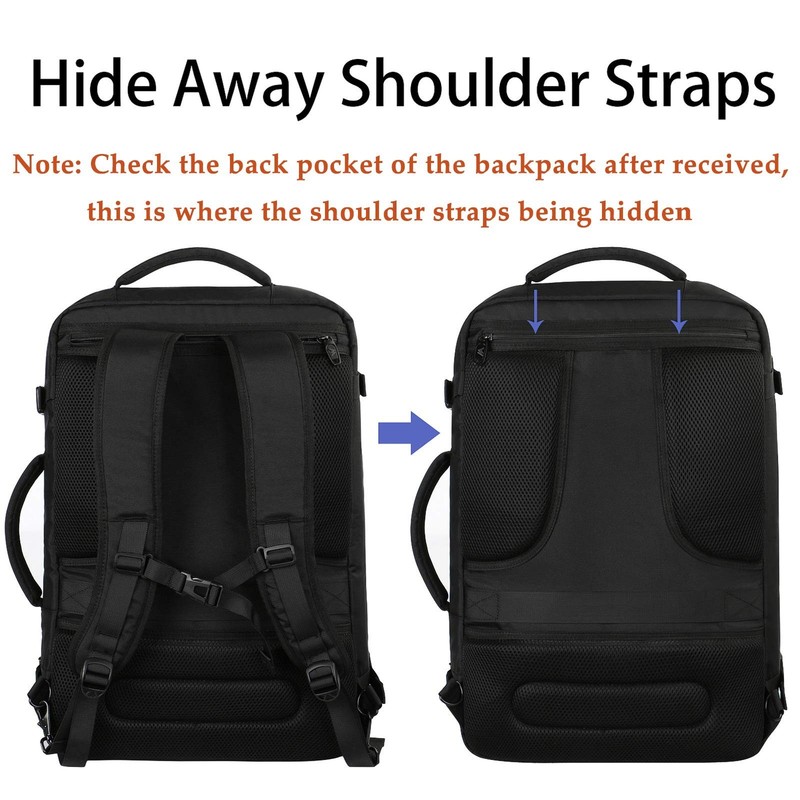 Extra Large Expandable Travel Backpack, Water Resistant 40L Carry-On Bag for Men gallery
