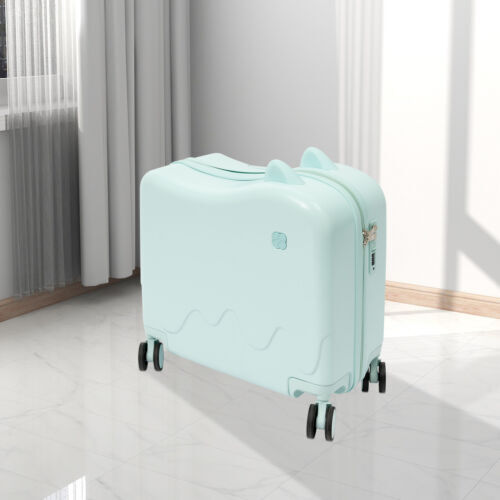 18" Kids Ride-On Suitcase Children's Luggage Case Rolling Luggage With Lock