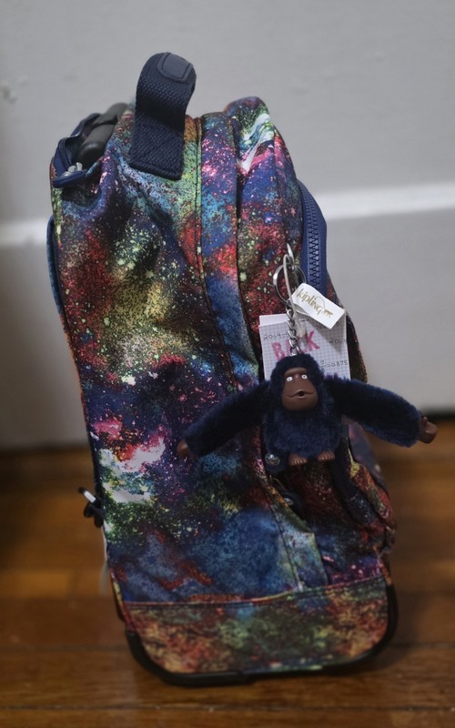 Kipling Multicolor Wheeled Backpack Large Capacity Durable Abstract Pattern gallery