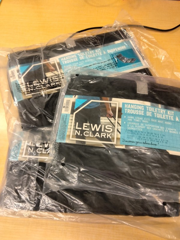 Lewis N. Clark Hanging Toiletry Kit # 1592 Shoulder Cross Body 1550 Secura