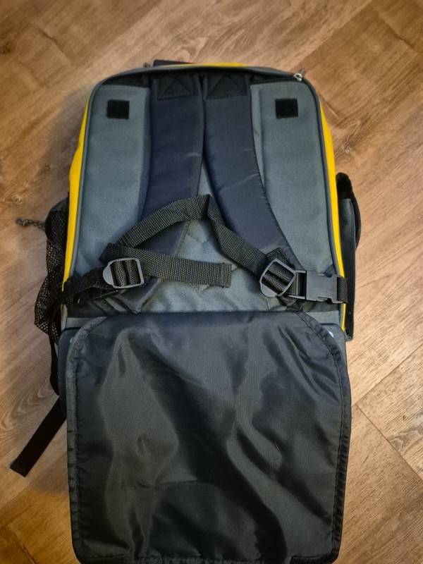 Athalon Luggage Rolling Backpack 21 In Wheeled Travel Yellow Carry-on Overnight gallery