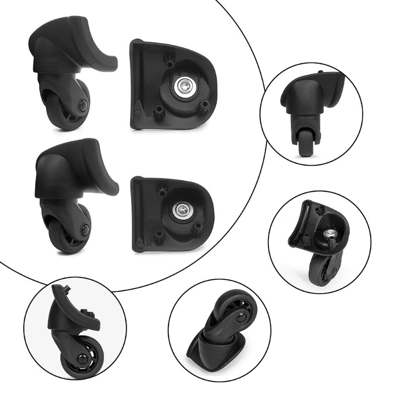 4pcs Practical Suitcase Swivel For Easy Travel And Smooth Movement gallery