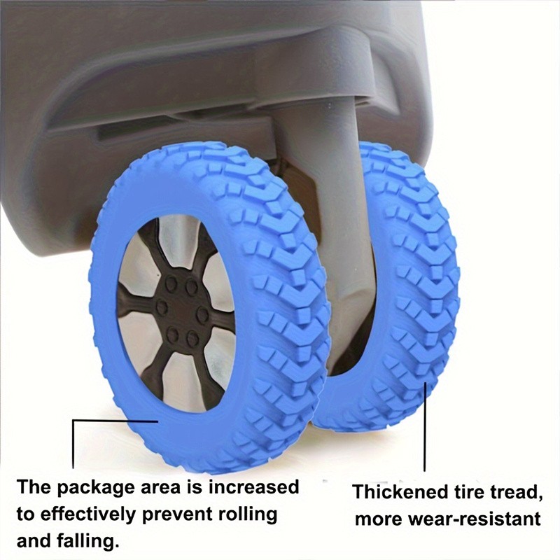 High-Quality Durable Anti-Scratch Compact Colorful Practical Luggage Wheel Cover gallery