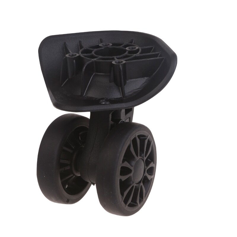 Double Row Roller Hardware 360?? Spinner Casters Heavy Duty Wheel 1Pair Black gallery