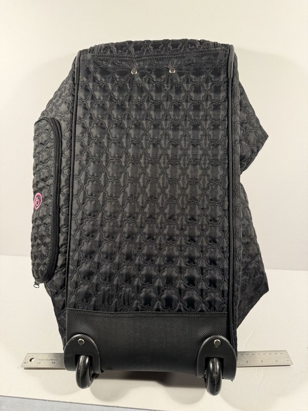 THIRTY ONE QUILTED ROLLING DUFFLE / CARRY ON, Black, Hidden Handle, S Monogram gallery