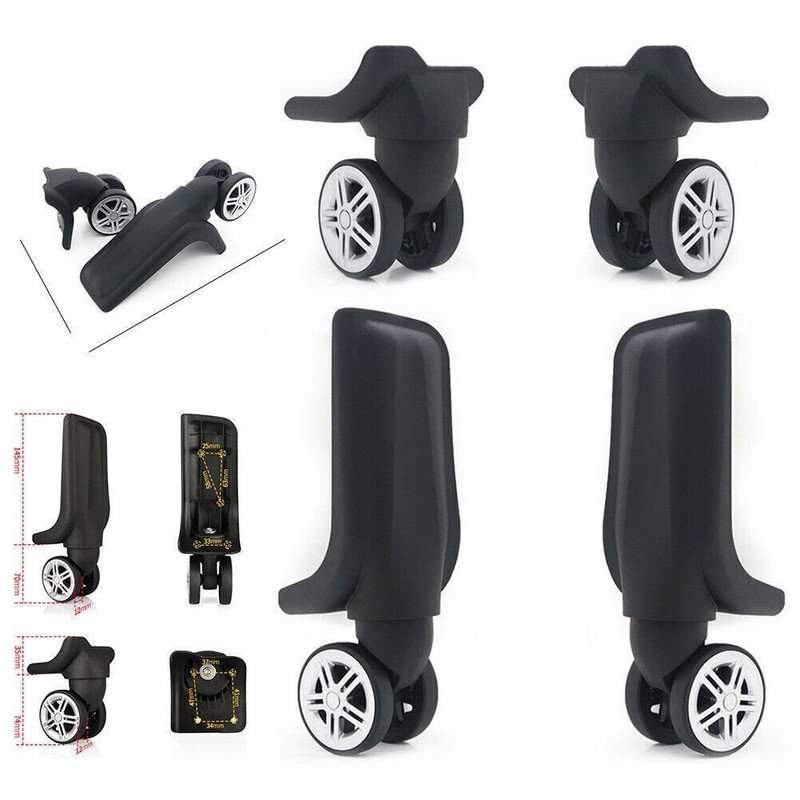 2/4pcs Replacement Luggage Wheels 360° Swivel Spare Caster Suitcase Repairment gallery