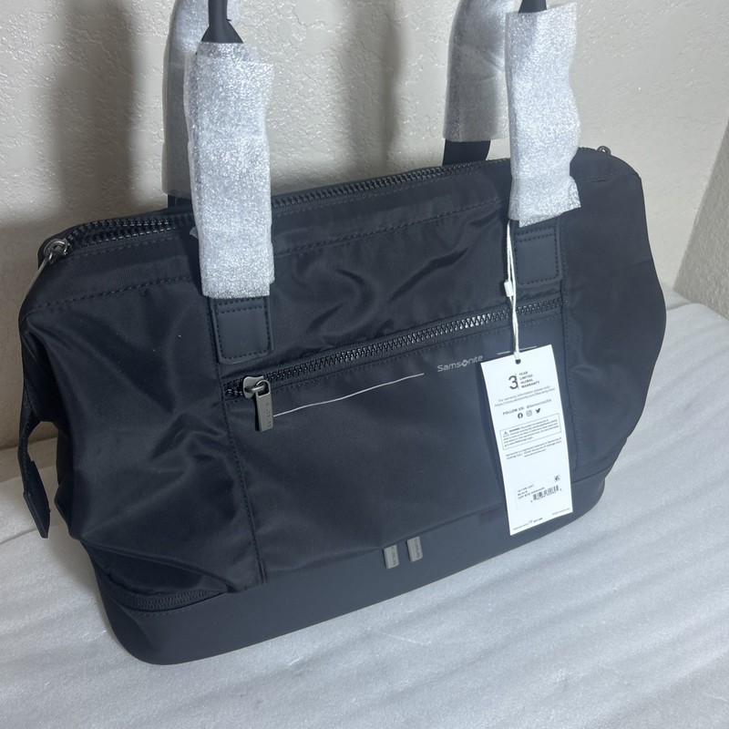 SAMSONITE Better than Basic Drop Bottom Weekender Duffel BLACK New With Tags gallery