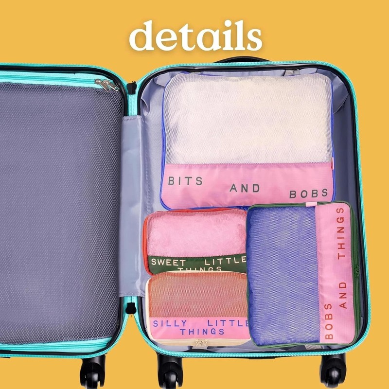 Getaway Polyester and Mesh Packing Cube Set, Includes 4 Foldable Luggage Orga... gallery