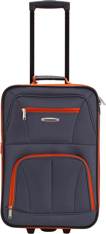 Expandable Softside Luggage Set 2-Piece Charcoal Travel Suitcase Upright gallery