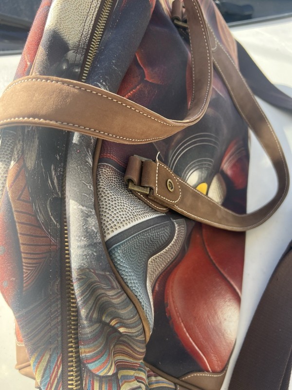 Paul Smith Multicolor Abstract Duffle Bag Adjustable Straps Zipper Closure gallery